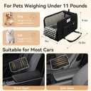 Center Console Dog Car Seat - Portable Armrest Booster Car Seats for Small Dogs, Detachable Washable Pet Carriers Puppy Essentials- Support Pet Up to 11lbs