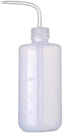 BEADNOVA Irrigation Bottle 500ml 17oz Indoor Plant Watering Can Water Squirt Bottle Plastic Rinse Bottle for Eyelash Extensions Eye Wash Tattoo Lab (1pc)