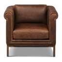Poly & Bark Bruges Lounge Chair - Chocolate Brown
