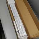 Grandekor No Drill Top Down Bottom Up Cellular Shades, 1.5 Inch Large Cell Cordless Blackout Honeycomb Blinds for Indoor Windows, Thermal Privacy, Rental Friendly White 27.5" W x 64" H