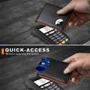 Airtag Wallet for Men, Bifold Full-Grain Leather Wallet for Apple Air Tag (1st & 2nd Generation), Men's Wallet with Airtag Holder, RFID Blocking, Cash Slots, ID Window