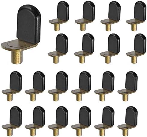 Bronze Shelf pins, Glass Supports Furniture Cabinet Closet Bookcase Shelf Bracket-Style Pegs 30 Pack.