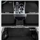 Floor Mats & Cargo Mat with Backrest Mat Custom for Mazda CX-50 2023-2025 2026 (Only Gas), Door Sill Guards, All Weather TPE Full Set Floor Liners Trunk Mat for CX-50 Fuel Accessories
