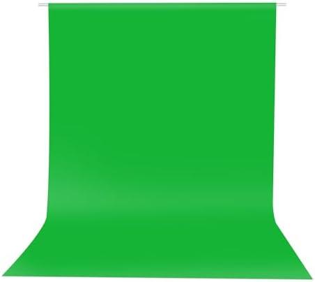 HEMMOTOP Green Screen Backdrop, 5x6.5 ft Photography Chroma Key Greenscreen Background Sheet for Background Removal, Zoom Meeting, Photo Video Studio, Live Streaming, Video Recording (Backdrop only)