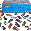 Hot Wheels Toy Cars & Trucks, 50-Pack of 1:64 Scale Vehicles, Individually Packaged 