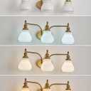 Vintage 3- Light Bathroom Vanity Light Fixtures Modern Vanity Lights for Bedroom Over Mirror