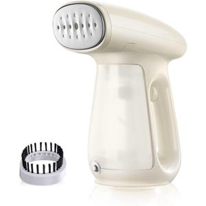 Bear Steamer for Clothes, Handheld Clothes Steamer,1300W Strong Power Garment Steamer with 230ml Tank,Fast Heat-up, Auto-Off, Steam Iron Fabric Wrinkle Remover with Brush for Home and Travel (Beige)