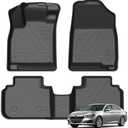 KUST Floor Mats for 2018-2022 Honda Accord Accessories | All Weather Car Mats, Front Rear 2 Rows Floor Liners, TPE Rubber, Raised Edge
