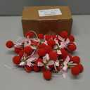 Suncalla 3 Pcs Cherry Garland Decor 6.6 ft Cherries Party Decoration DIY Pom Pom Felt Cherries Fruit Hanging Banner Bunting Ornaments for Wedding Baby Birthday Bachelorette Party Favor