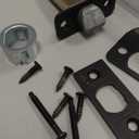 Kwikset Pismo Interior Privacy Door Knob with Lock, Door Handle For Bathroom and Bedroom, Matte Black Keyless Turn Lock Doorknob, with Microban Protection (1 Pack)