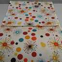 Mid Century Kitchen Rugs and Mats Kitchen Decor Floor Mats Set of 2 Non-Slip Washable Kitchen Rug for Kitchen Sink Laundry17'' X 30''+17'' X 47''