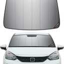 Pigenius Windshield Sunshade for Honda Fit 2015-2020 (Gen 3 / GK5) Hatchback, Premium Grey Leather Finish