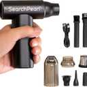 Mini 4 in 1 Compressed Air Duster & Vacuum, 150000RPM with Strong Suction Rechargeable Cordless for Home Coffee Bar Grinder Keyboard Computer Car Aeolus