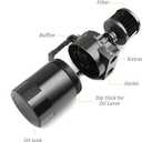 AICEL Baffled Oil Catch Can Kit, Aluminum Polish Baffled Car Oil Separator Catch Can with Fuel Line Hose Kit, Car Accessories 300ml Universal Oil Reservoir Tank with Breather Filter