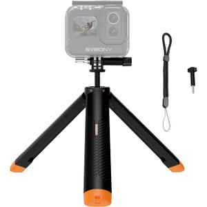 Svbony (2nd) 4in1 Selfie Stick Floating Tripod for GoPro Hero 13, 12, 11, 10, 9, 8, DJI OSMO Action 5 Pro 4 3Insta360 Ace Pro 2 -Waterproof Extendable Selfie Monopod