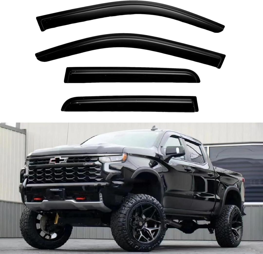 Window Rain Guards for 2015-2022 Chevr0let Colorado/Window Visors Rain Guards Compatible with 2015-2022 GMC Canyon