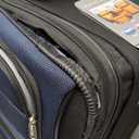 Travel Select Amsterdam Softside Expandable Rolling Luggage, Lightweight 2-Wheel Check-In Suitcase with Push-Button Handle, Navy, 29" Large