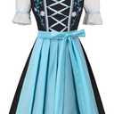 Spooktacular Creations Dirndl Dresses Women Oktoberfest Costume, Bavarian German Outfits for Halloween Parties Beer Carnival (XL)