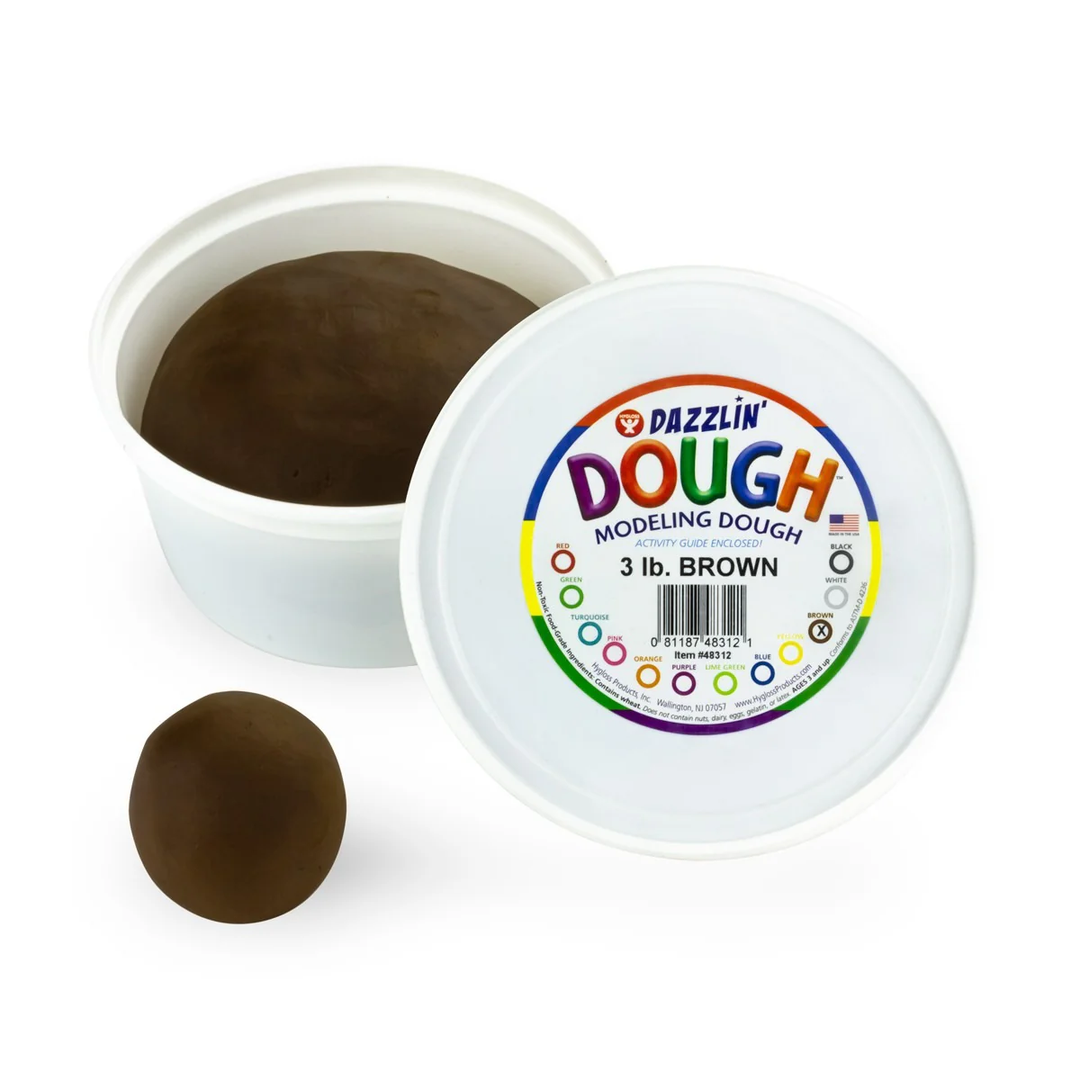 Dazzlin' Dough Modeling Dough, Brown