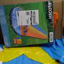 Sloosh Triple Water Slide with 3 BodyBoards, 22.5FT Lawn Water Slip Splash Pad Slide Summer Toy with Build in Advanced Sprinkler for Kids Adults Backyard Summer Water Fun