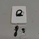 Wireless Earbuds with Earhooks Single Bluetooth Earpiece Sports Headphones Over the Ear Running Workout Wrap Around Earbuds 20H Long Battery Life Waterproof Noise Cancelling Headset for Android iOS (Black)