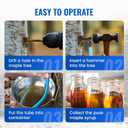 Maple Syrup Tubing, 120 Ft Blue PVC Vacuum Hose for Maple Syrup Tapping, Single 120FT