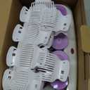 Conair Hot Rollers for Long, Medium & Short Hair, 12 Ceramic Flocked 1-Inch and 1-Inch Heated Hair Rollers with Clips, Hot Curlers for Women, Volume & Curls