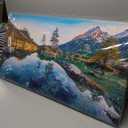 Scenery Canvas Wall Art for Living room Office Bedroom Mountain Forest Landscape Wall Art Clear Lake Stone Tree Pictures Art Print Paintings Modern Nature Wall Decor Artwork Waterproof -20 * 40inch