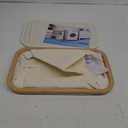 efluky Slim Laundry Basket with Lid, Narrow Laundry Hamper with Removable Bag, Skinny Dirty Clothes Basket with Bamboo Handles for Bathroom, Bedroom & Laundry Room, 75L Beige