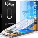 Uyiton for Samsung Galaxy S25 Ultra Screen Protector -[Anti-Blue Light] [Easy to Install] Shatterproof Full Coverage [Case Friendly] 9H Tempered Glass Screen Protector, 2 Pack [Video Game]
