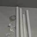 2 Pack Closet Rods for Hanging Clothes, 17 to 54 Inch Heavy Duty Stepless Adjustable Closet Hanging Rod, 1.3 Inch Diameter Metal Closet Rod for Wardrobes Laundry Bedroom RV, White