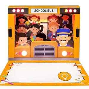 4D Pop Up Welcome Postcards Back To School Card with lights,Back to School Supplies Gifts for Classroom School,First Day of School Gift for Student Classmate Teacher Classroom (school bus card), Pack 2 4D Pop Up Welcome Postcards Back To School Card with lights,Back to School Supplies Gifts for Classroom School,First Day of School Gift for Student Classmate Teacher Classroom (school bus card), Pack 2