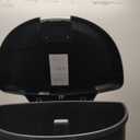 simplehuman 50 Liter / 13 Gallon Semi-Round Kitchen Step Trash Can with Secure Slide Lock, Black Plastic