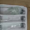 KEYWING 12Pack Glass Juice Bottles with Lids, 18oz Clear Juicing Bottle with Reusable Glass, Leak Proof Water Bottles with Airtight Stainless Steel Cap for Juice, Coffee, Beverage, Smoothies, Tea