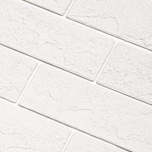 100 Old Town White Faux Brick Wall Tiles, 3D Thin Brick Veneers for Bedroom, Bathroom, Kitchen, Fireplace and Fence Wall Panels (14.2 sq ft)