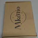 Mkono Necklace Holder Metal Jewelry Display Stand Necklace Organizer with 22 Hooks for Storage and Hanging Bracelet Keychain Home Room Decor for Women,Gold