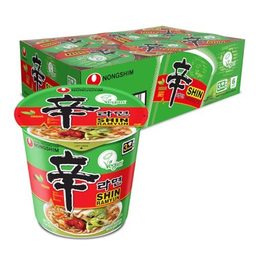 Nongshim Shin Ramyun Vegan, 2.64 Ounce, Pack of 6