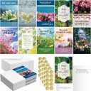 Dunzoom 50 Pack Religious Get Well Cards with Scripture Assorted Bible Verse 4 x 6 Inch Affirmation Inspirational Christian Sympathy Landscape Photography Wishing You Well Greeting Cards with Envelope