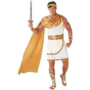 Morph Greek God Costume - Toga Roman Zeus Costume - Men's Greek Toga M