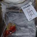 COLAMY Counter Height Bar Stools Set of 2, Kitchen Bar Stools with Back, Mid Century Modern Upholstered, with Wood Legs for Kitchen Island Dining Room, Beige