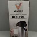 Coffee Carafe for Keeping Hot - 102oz/3L Airpot Coffee Dispenser with Pump - Insulated Stainless Steel Hot Beverage Dispenser for Parties - Thermal Carafe for Hot Drinks Water Tea Chocolate