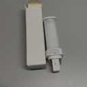 E-Simpo 1pc G24d 2-Pin Led Light Bulb 5W/4.7" PLC10W LED PL Horizontal 180D View Angle 2U Tube Plug in PL-C CFL Replacement Frosted Daylight 6000K (5W LED for PLC-10W, 4.7")