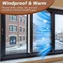 RECAPS 2IN X 99FT Window Sealing Tape, White Window AC Insulation Sealing Film Tape, Waterproof Weather Sealing Tape for Windows to Keep Cold Air,Dust,Rain Out,Easy to Remove Without Residue