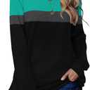 CRAZY GRID Womens Trendy Long Sleeve Shirts Casual Loose Soft Sweatshirt Fall Tops (Large)