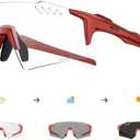 SCVCN Photochromic Cycling Glasses UV400 Protection for Women Men Cycling Glasses TR90 Frame MTB Running Bike DZ-S9A2