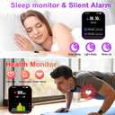 Smart Watch for Women Fitness Tracker: Gold Smart Watches for Women Digital Mens watches Make/Answer Call Waterproof Running Smartwatch Android Phone iPhone Samsung Compatible Heart Rate Monitor