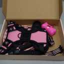 No Pull Dog Harness, Collar & Leash Set | Includes Dog Seat Belt, Collapsible Bowls & Poop Bag Dispenser. Ideal for Training, Walking, Hiking. Fits Small to Large Dogs(Pink-Small)