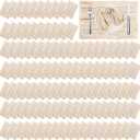 Zhehao 200 Pack Cheese Cloth Napkins Bulk 16 x 16 Inch Cheesecloth Gauze Cheese Cloth Dinner Table Napkins Rustic Wrinkled Decorative for Wedding Reception Shower Party(Beige)