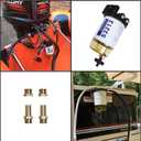 CARMOCAR Fuel Filter Water Separator replacement for Marine Outboard Motor Mercury with 3/8" Barb x 1/4" NPT brass Fittings Replaces# S3213, S3214, 35-60494-1, S3213, 18-7932-1, 18-17928, 35-809097