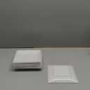 Set of 10, Square White 7.1 inches (18 cm) Deep Plates, 7.1 x 1.3 inches (18 x 3.4 cm) | Western Dinnerware Dishes Setomonohonpo